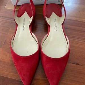 Paul Andrew Rhea suede point-toe flats